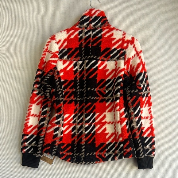 The North Face NWT Cabin Fleece Full Zip Jacket Fiery Red Womens Size XS Cozy - Picture 14 of 16